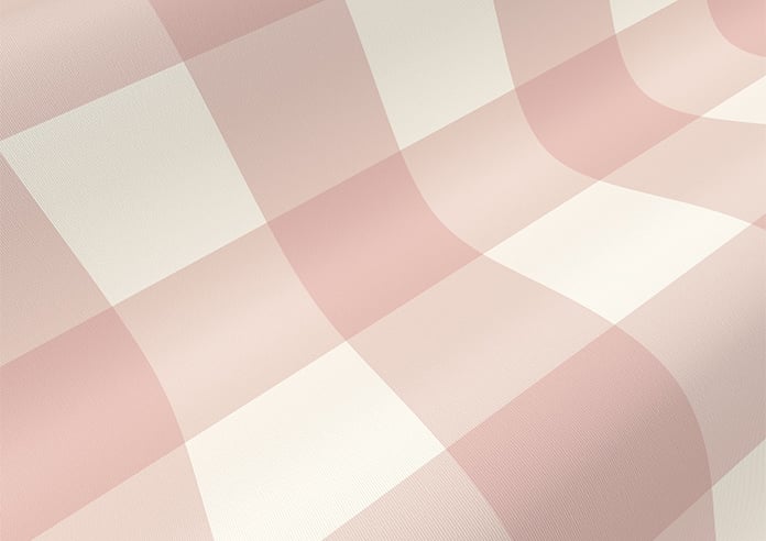 Gingham, Rosies Pink - Roller Blind - Image 4